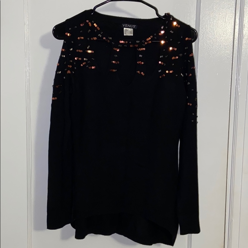 Cold Shoulder Sweater